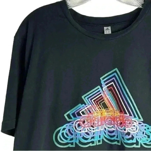 Adidas Men's Climalite Future Bos Crew-neck T-shirt Black Medium - Picture 3 of 9